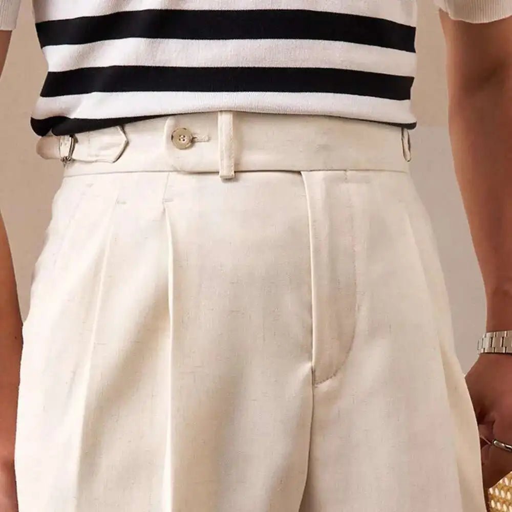 Linen italian gentleman trousers - Antonios