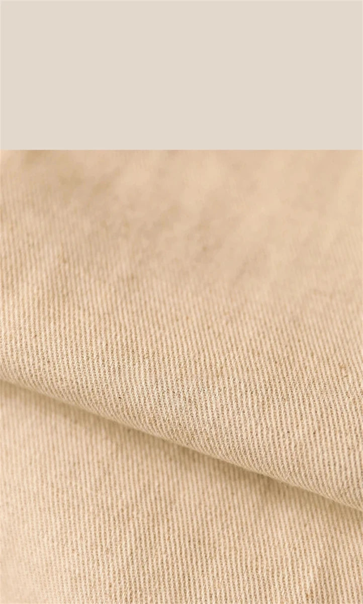 Linen straight fit business pants - Antonios