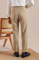 Linen straight fit suit pants - Antonios