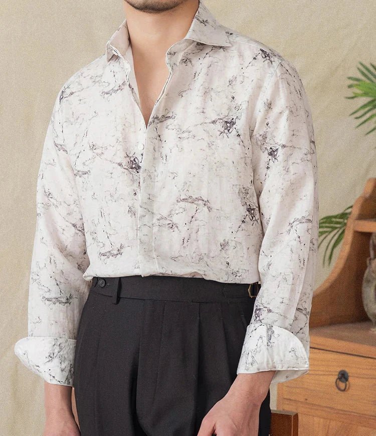 Linen vintage business shirt - Antonios