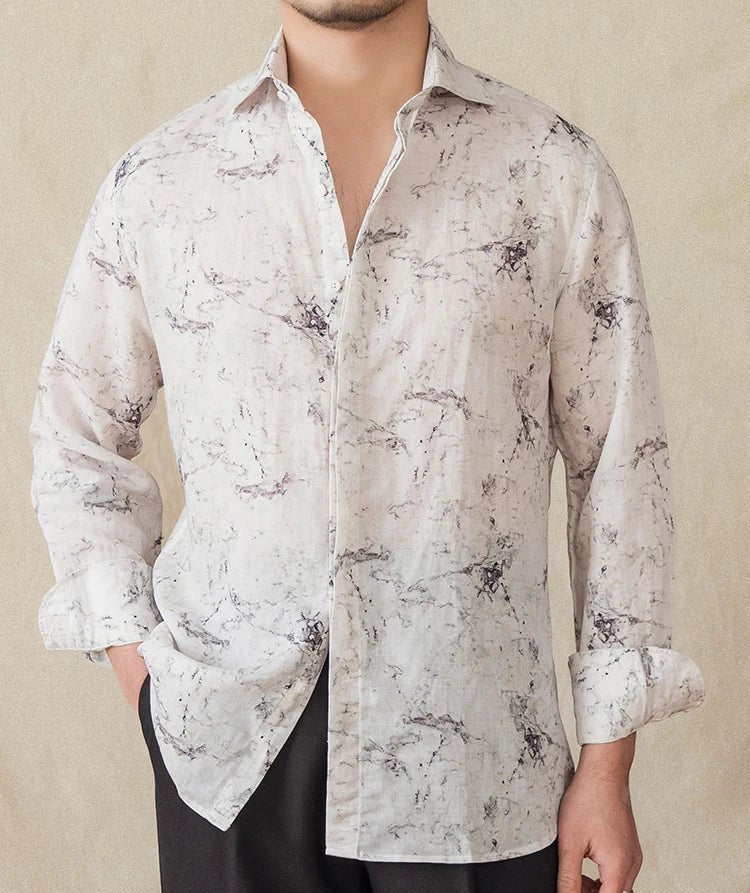 Linen vintage business shirt - Antonios