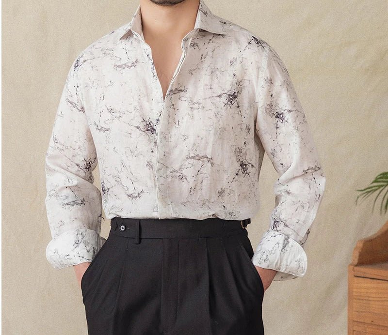 Linen vintage business shirt - Antonios