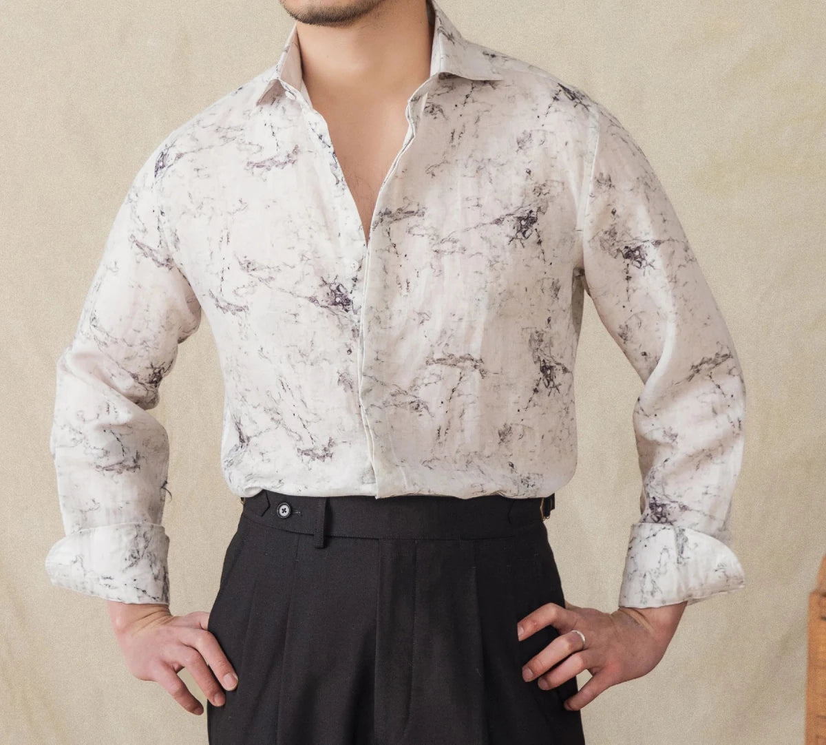 Linen vintage business shirt - Antonios