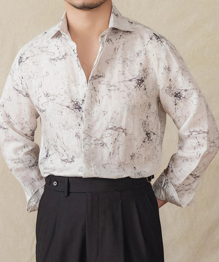 Linen vintage business shirt - Antonios