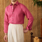 Long sleeve eight - collar breathable light luxury casual shirt - Antonios