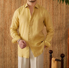 Long sleeve eight - collar breathable light luxury casual shirt - Antonios