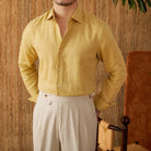 Long sleeve eight - collar breathable light luxury casual shirt - Antonios