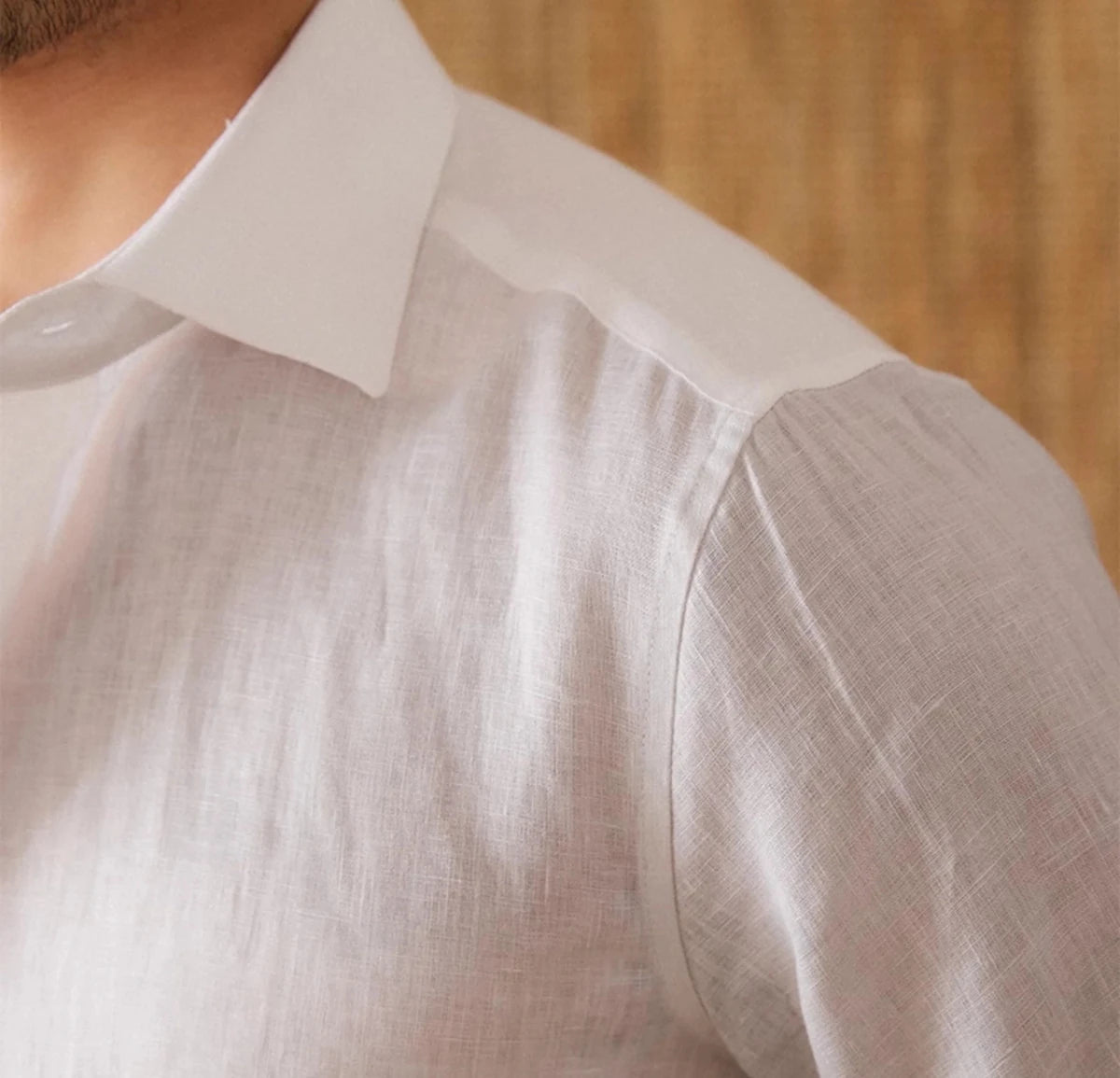 Long sleeve eight - collar breathable light luxury casual shirt - Antonios