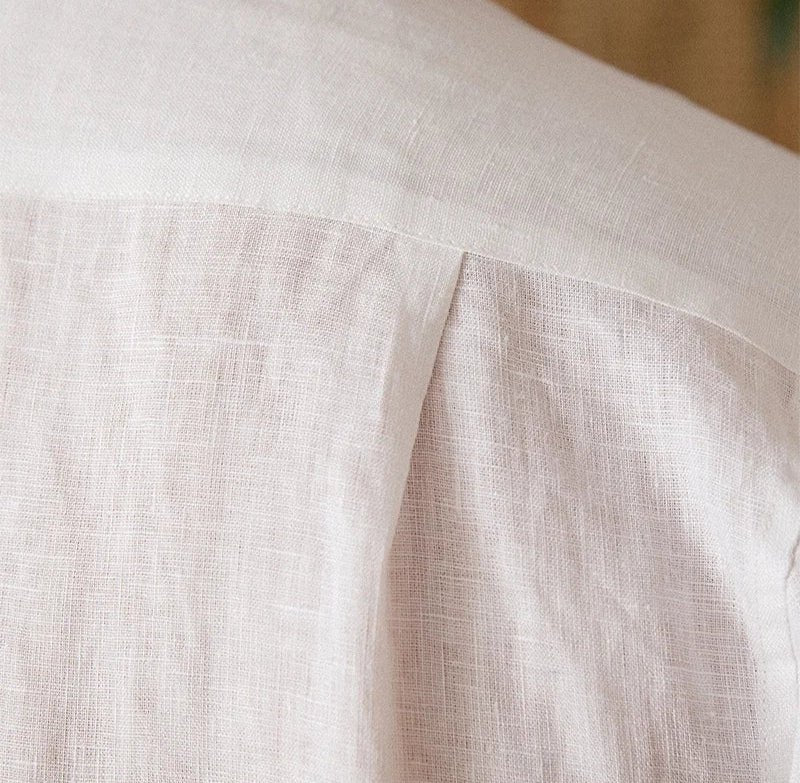 Long sleeve eight - collar breathable light luxury casual shirt - Antonios