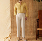 Long sleeve eight - collar breathable light luxury casual shirt - Antonios