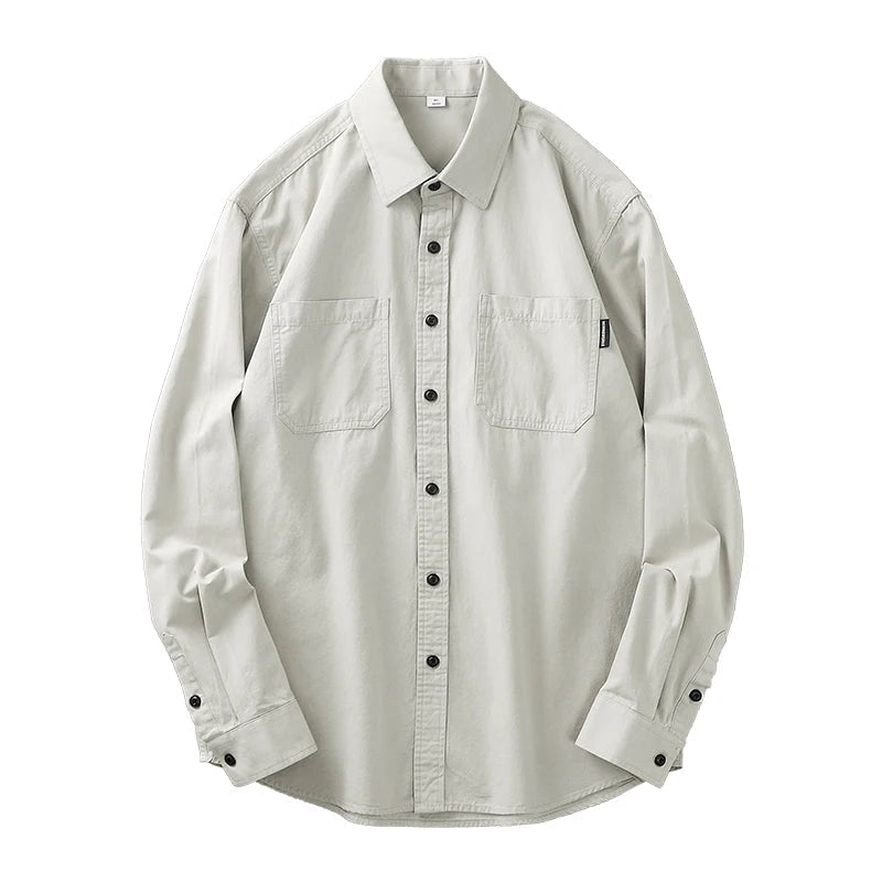 Long sleeve solid color workwear blouse - Antonios