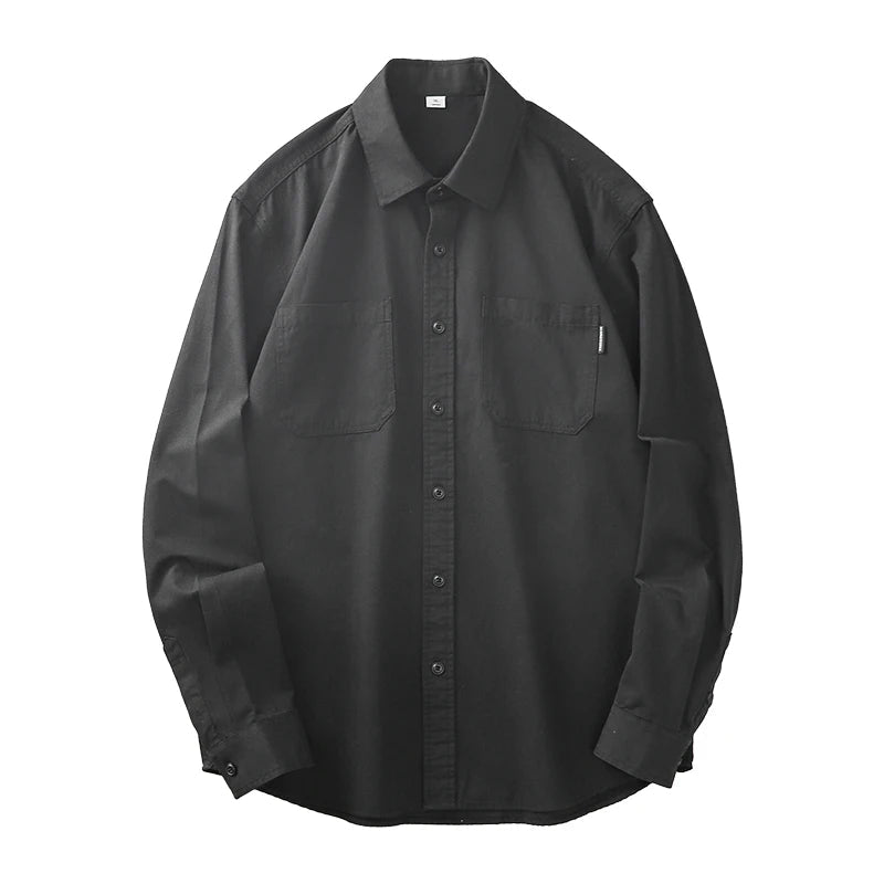 Long sleeve solid color workwear blouse - Antonios