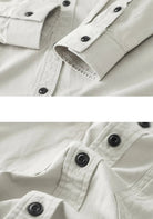 Long sleeve solid color workwear blouse - Antonios