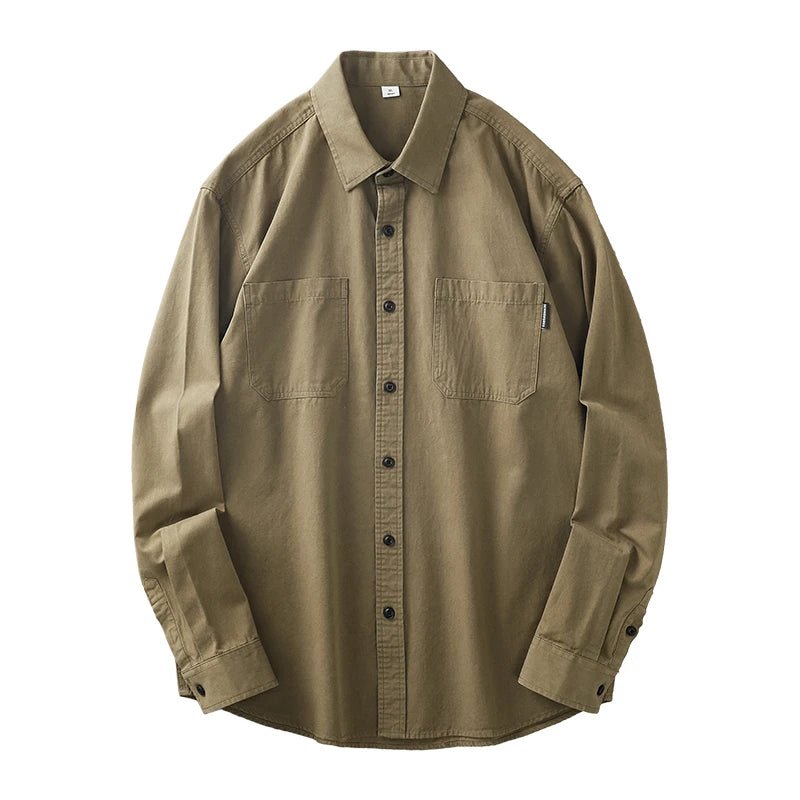 Long sleeve solid color workwear blouse - Antonios