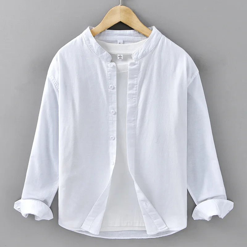 Loose fit breathable long sleeve retro top - Antonios