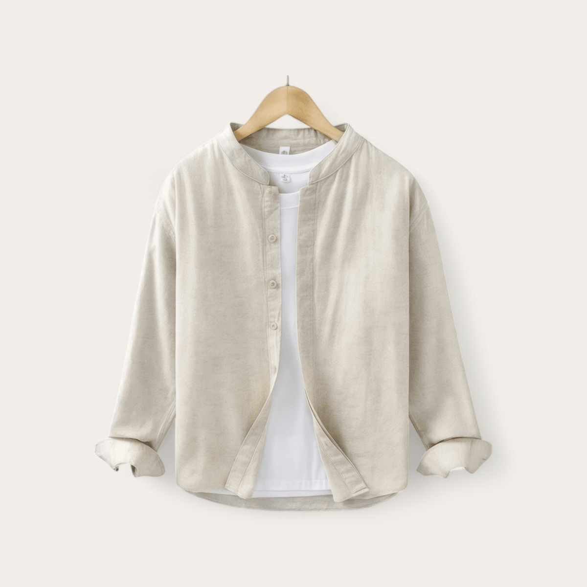 Loose fit breathable long sleeve retro top - Antonios