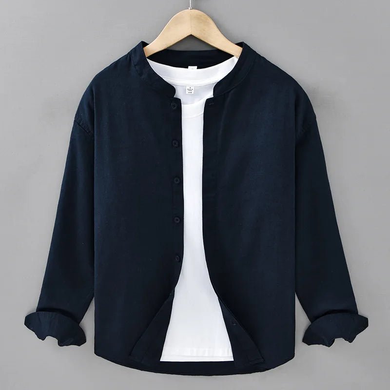 Loose fit breathable long sleeve retro top - Antonios