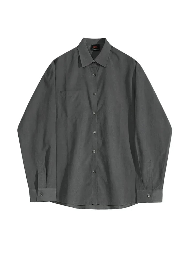 Loose fit Korean shirt casual business elegance - Antonios