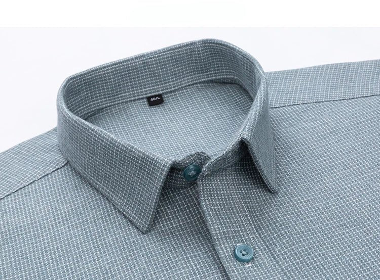 Luxury 100% cotton casual long - sleeve shirt - Antonios