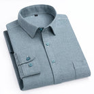 Luxury 100% cotton casual long - sleeve shirt - Antonios