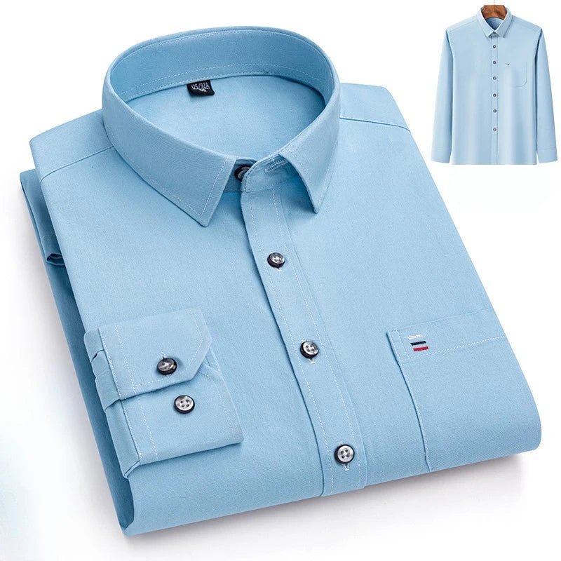 Luxury cotton shirt with single pocket - Antonios
