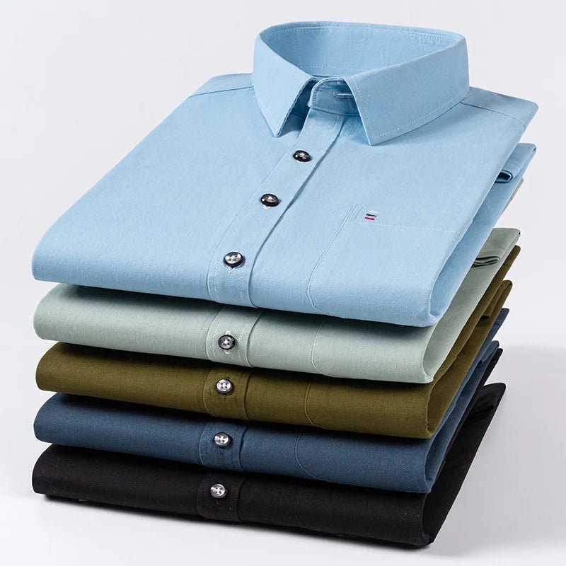 Luxury cotton shirt with single pocket - Antonios