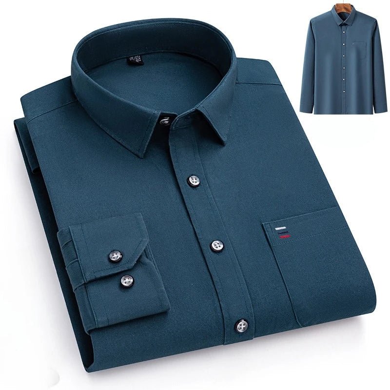 Luxury cotton shirt with single pocket - Antonios