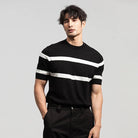 Luxury knit o - neck short sleeve t-shirt - Antonios