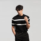 Luxury knit o - neck short sleeve t-shirt - Antonios
