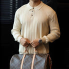 Luxury knit polo sweater - Antonios