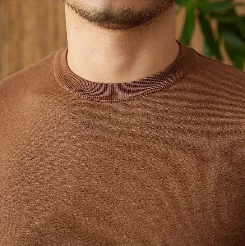 Luxury o - neck collar summer t-shirt - Antonios