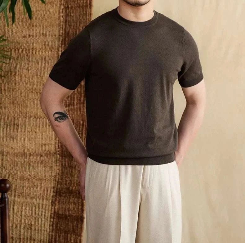 Luxury o - neck collar summer t-shirt - Antonios