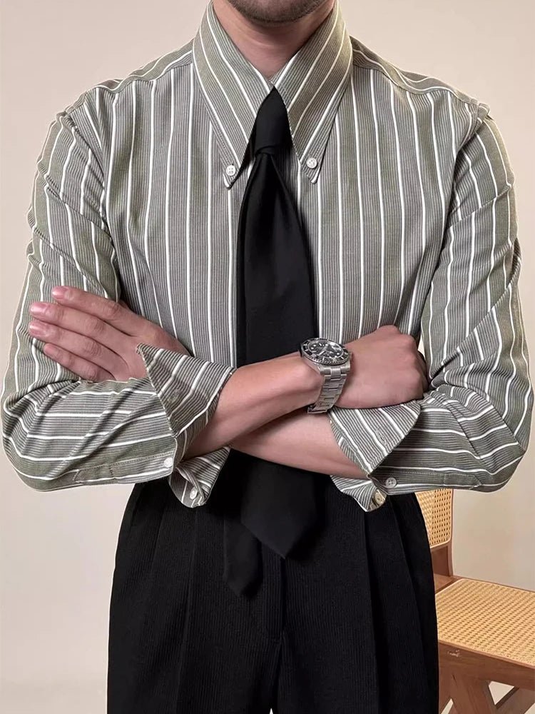 Luxury silk polo shirt long sleeve classic - Antonios