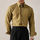 Luxury striped button up shirt formal business style - Antonios