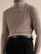 Luxury wool mock neck pullover - Antonios