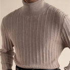 Luxury wool mock neck pullover - Antonios