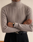 Luxury wool mock neck pullover - Antonios