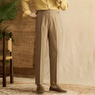 Lyocell Cotton high - waist elegant pants - Antonios