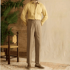 Lyocell Cotton high - waist elegant pants - Antonios