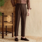 Lyocell Cotton high - waist elegant pants - Antonios