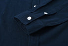 Mandarin collar retro casual japanese style cotton linen shirt - Antonios