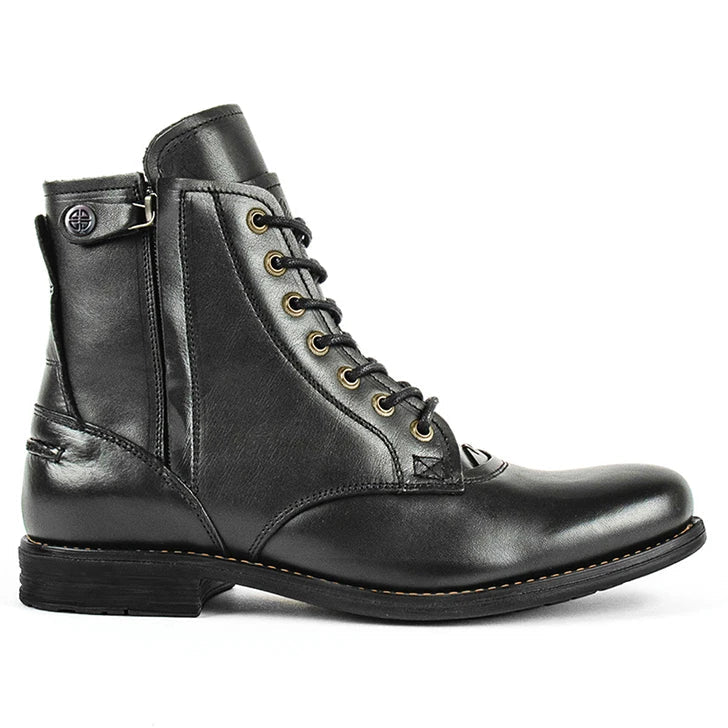 Men motorcycle leather casual boots - Antonios