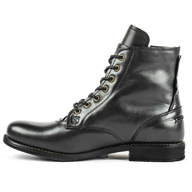 Men motorcycle leather casual boots - Antonios