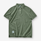 Polo cotton washed t-shirt — Gray Green