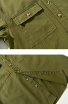 Men’s 100% cotton casual shirt with front pockets - Antonios