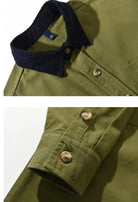 Men’s 100% cotton casual shirt with front pockets - Antonios