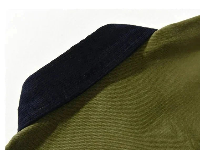 Men’s 100% cotton casual shirt with front pockets - Antonios