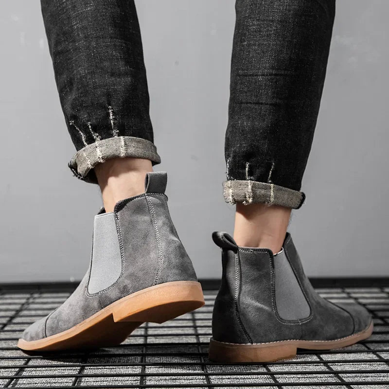 Men's chunky suede chelsea boots - Antonios