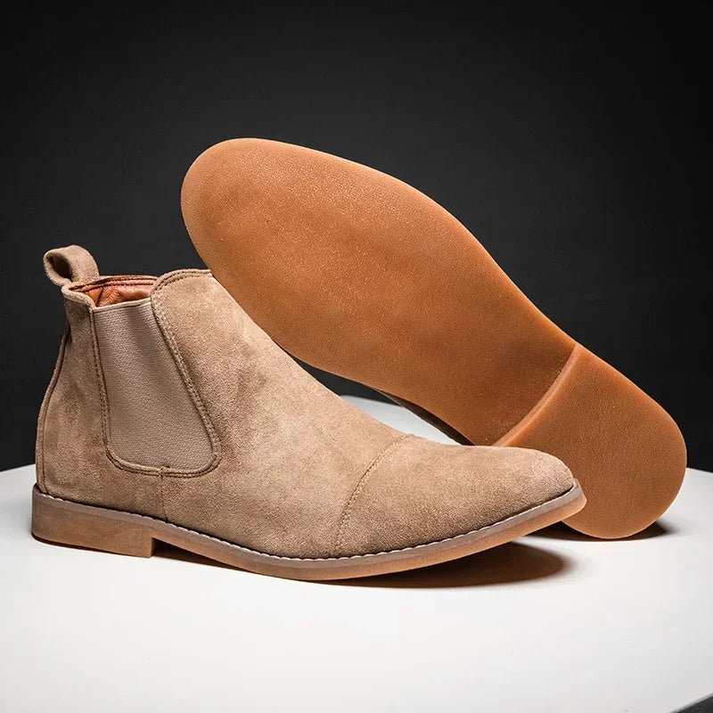 Men's chunky suede chelsea boots - Antonios