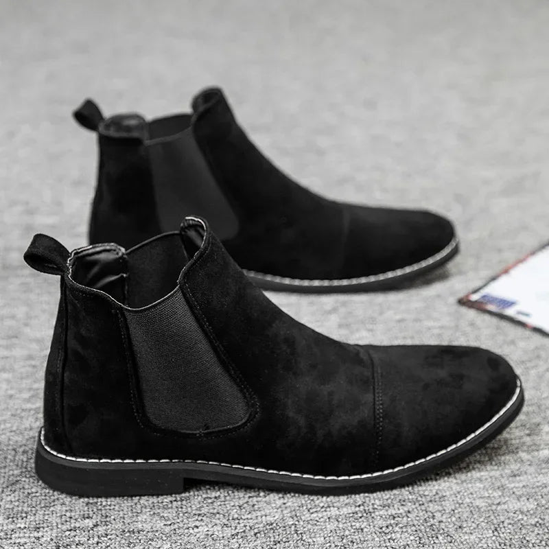 Men's chunky suede chelsea boots - Antonios
